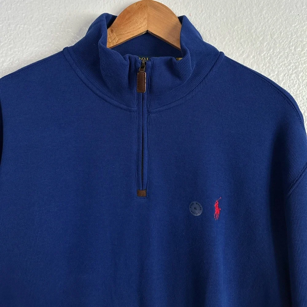 Polo Ralph Lauren Quarter Zip Sweater Country Ski PWing Pony Bear Men’s Size XL